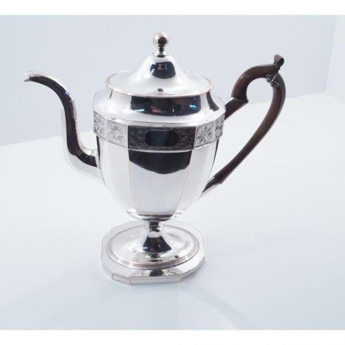 Large Georgian Sheffield Plate Coffee Pot