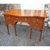 Small George 3rd Serpentine Sideboard