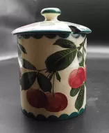 Scottish Wemyss Red Cherries Jam Pot