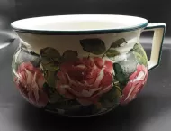 Scottish Wemyss Chamber Pot in Cabbage Roses