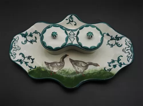 Good Scottish Wemyss Mallard Ink Stand