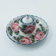 Scottish Wemyss Princess Inkstand in Roses