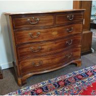 Georgian Scottish Mahogany Serpentine Chest