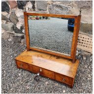 Georgian Mahogany & Inlaid Toilet Mirror
